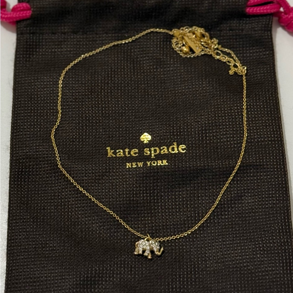 Kate Spade 14k Plated Elephant Necklace